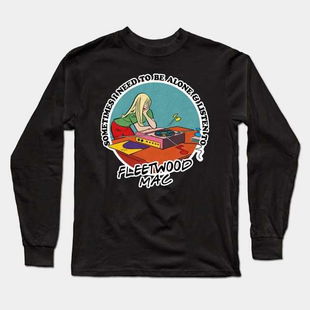 Fleetwood Mac / Vinyl Obsessive Fan Design Long Sleeve T-Shirt by DankFutura